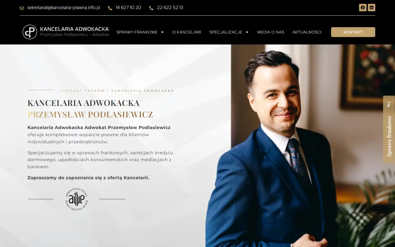 Kancelaria Adwokacka Przemysław Podlasiewicz – strona kancelarii